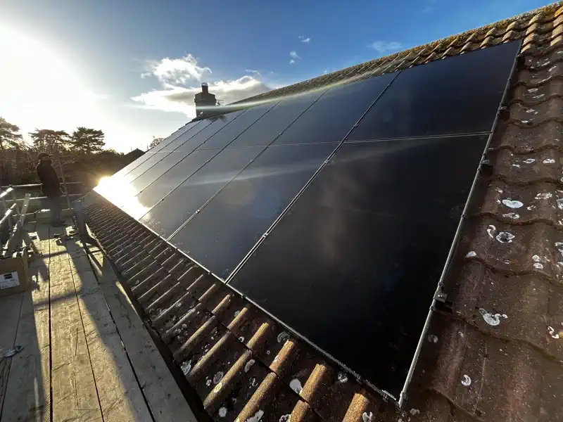 Residential solar installation