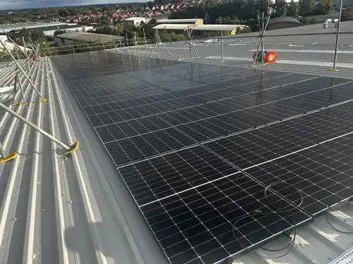 Commercial solar installation - Wakefield panels